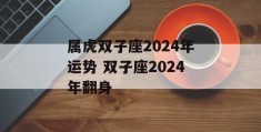 属虎双子座2024年运势 双子座2024年翻身