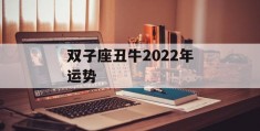 双子座丑牛2022年运势