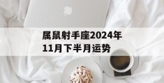 属鼠射手座2024年11月下半月运势