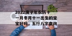 2022庚子年农历十一月冬月十一出生的宝宝好吗，五行八字查询