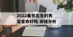 2022春节出生的男宝宝命好吗 命格分析