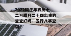 2022庚子年农历十二月腊月二十四出生的宝宝好吗，五行八字查询