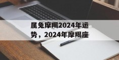 属兔摩羯2024年运势，2024年摩羯座