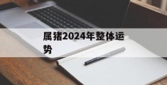 属猪2024年整体运势